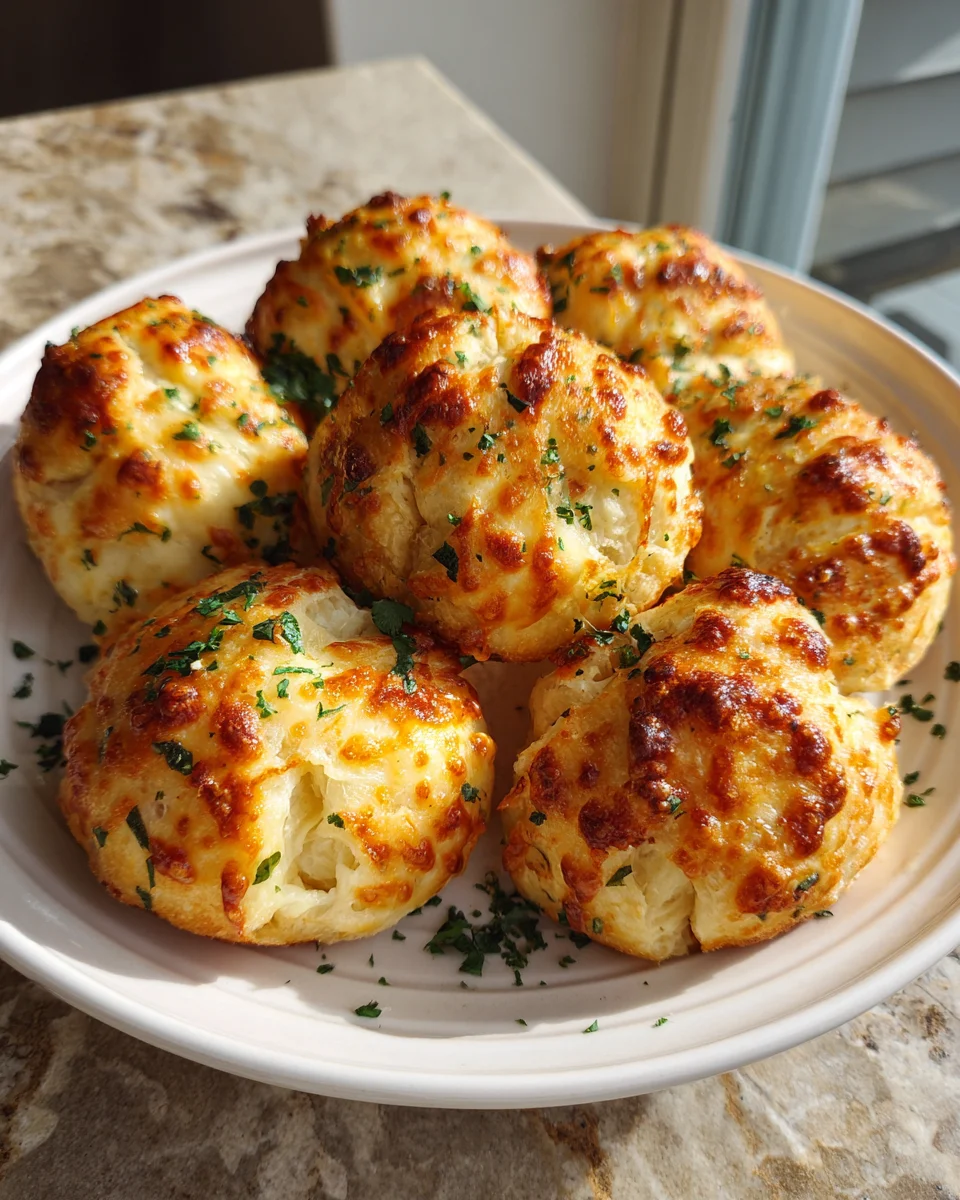 Cheesy Stuffed Garlic Knot Bombs