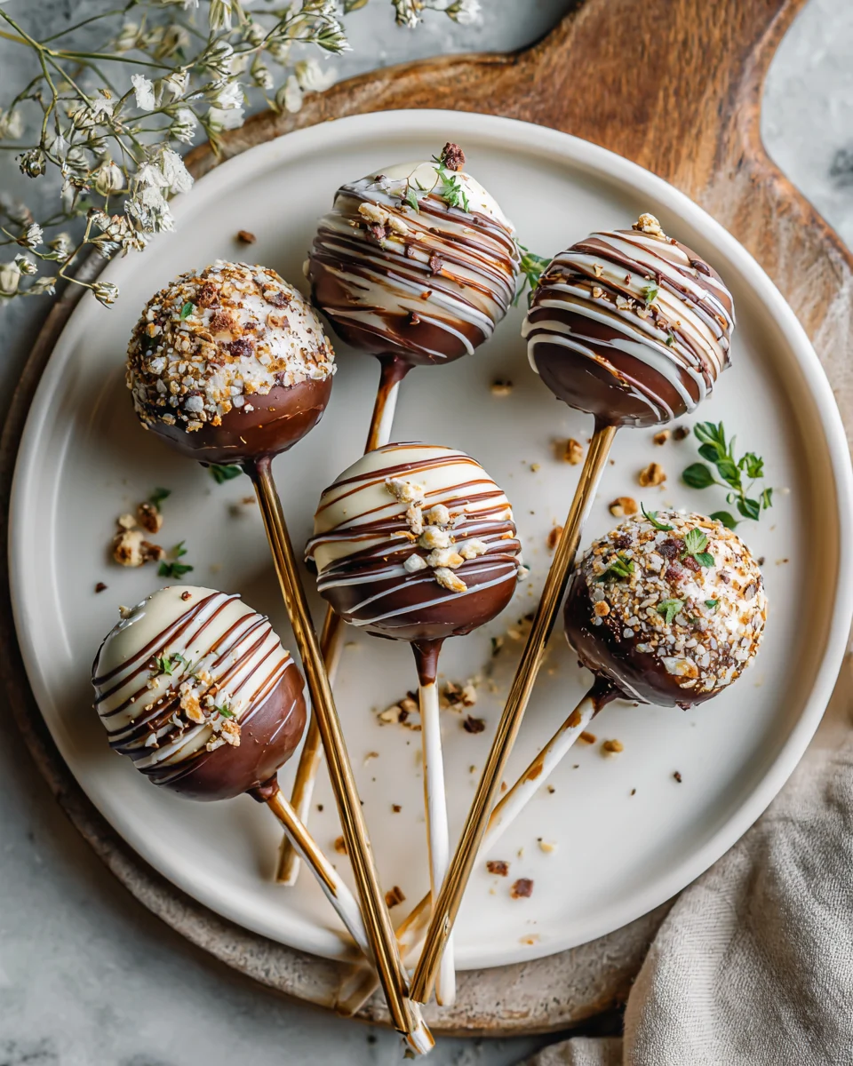 Chocolate Dipped Cheesecake Pops