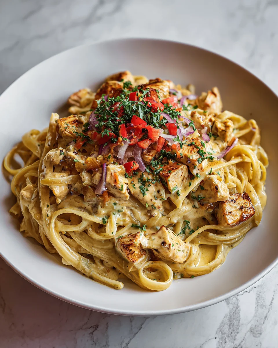 Creamy Cajun Chicken Alfredo Pasta