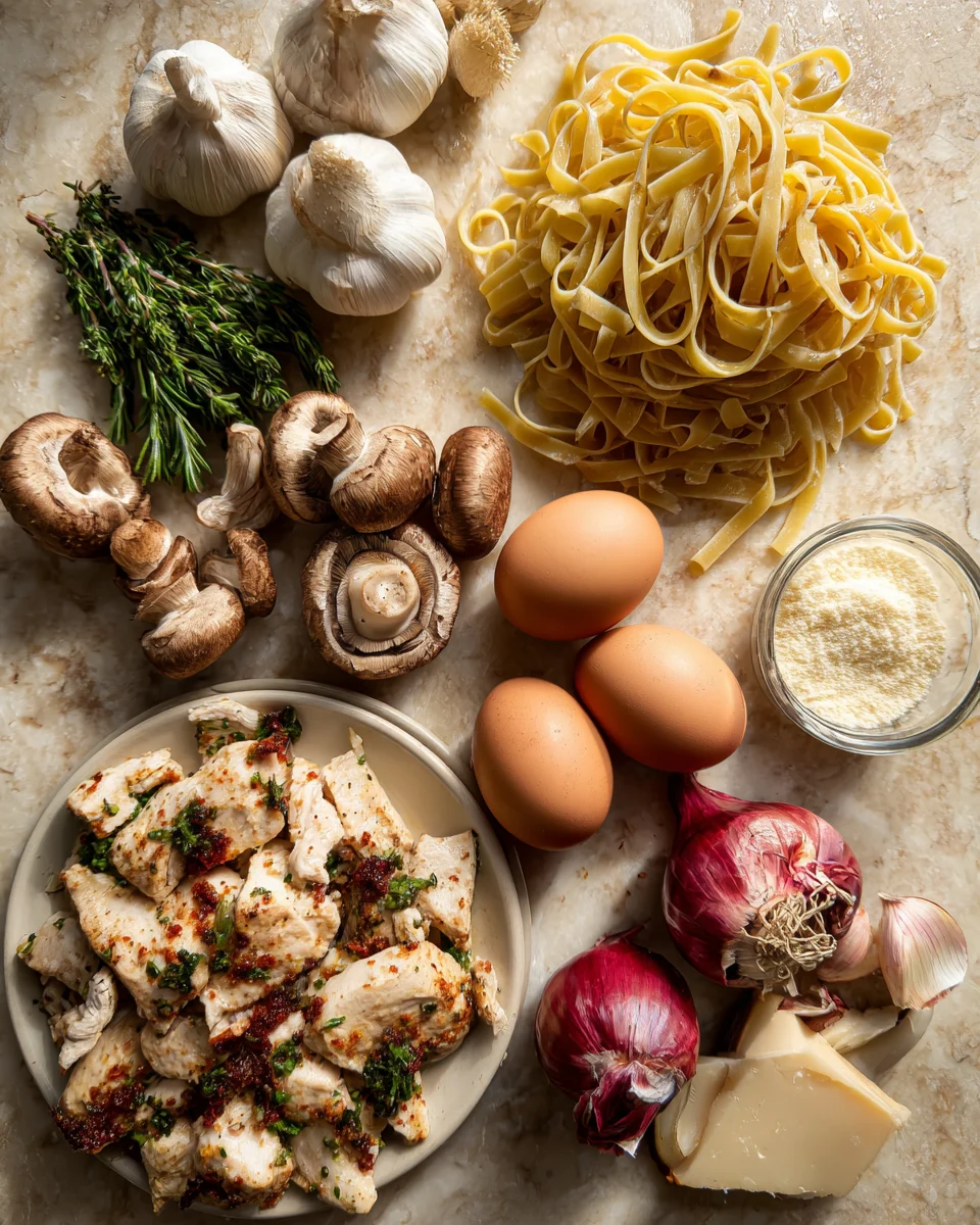 Creamy Mushroom Chicken Pasta