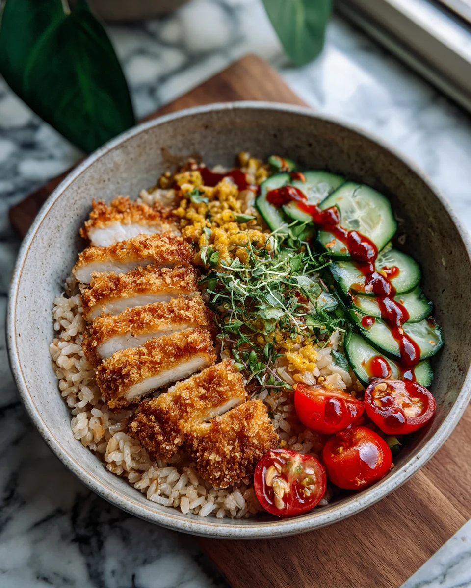 Crispy Chicken Katsu Bowl: A Delightful Fusion of Flavor and Texture