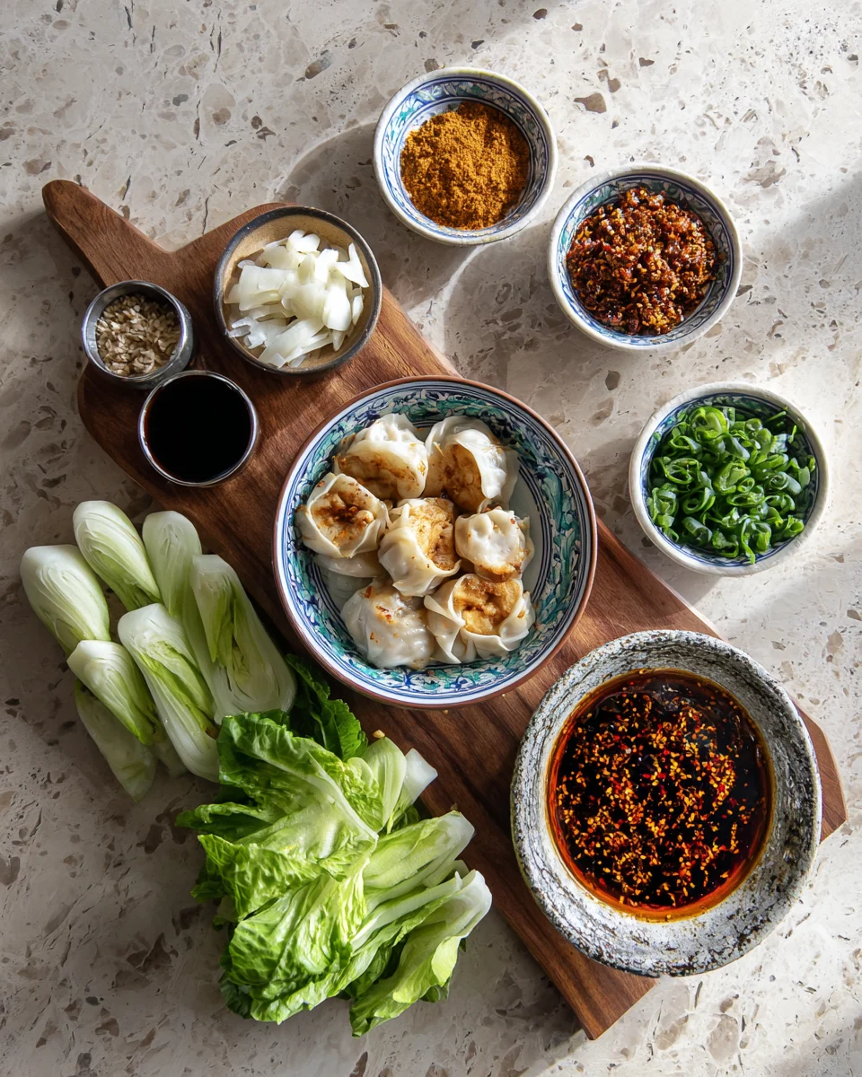 Crispy Chili Oil Dumpling Bowl