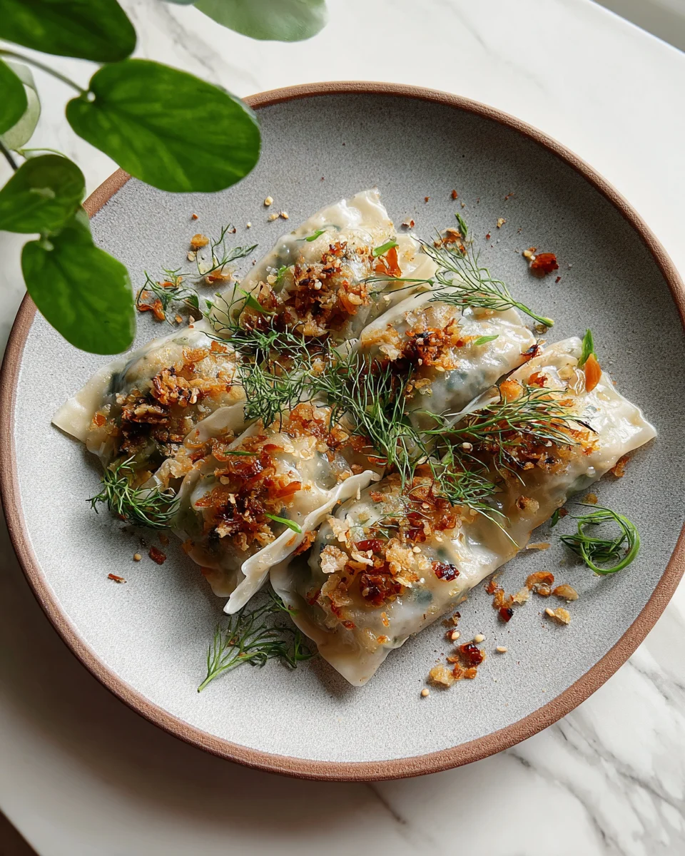 Crispy Rice Paper Dumplings