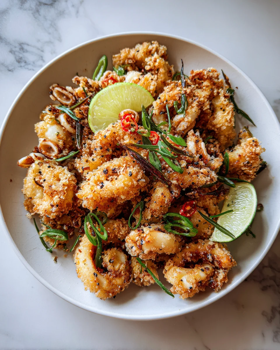Crispy Salt and Pepper Squid Bites