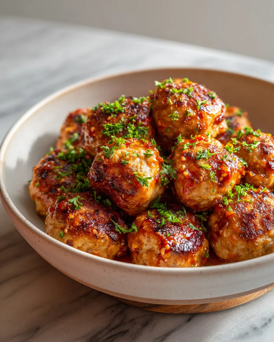 Firecracker Chicken Meatballs