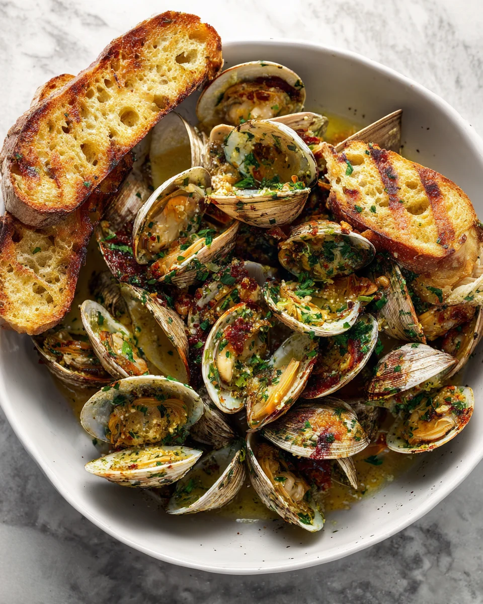 Garlic Butter Clams with Bread: A Delightful Seafood Experience