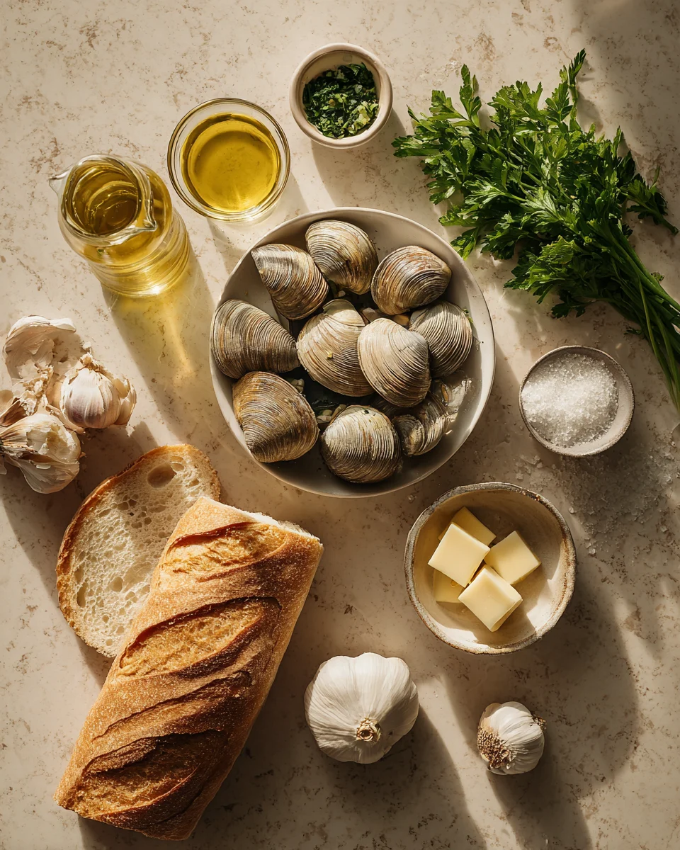 Garlic Butter Clams with Bread: A Delightful Seafood Experience