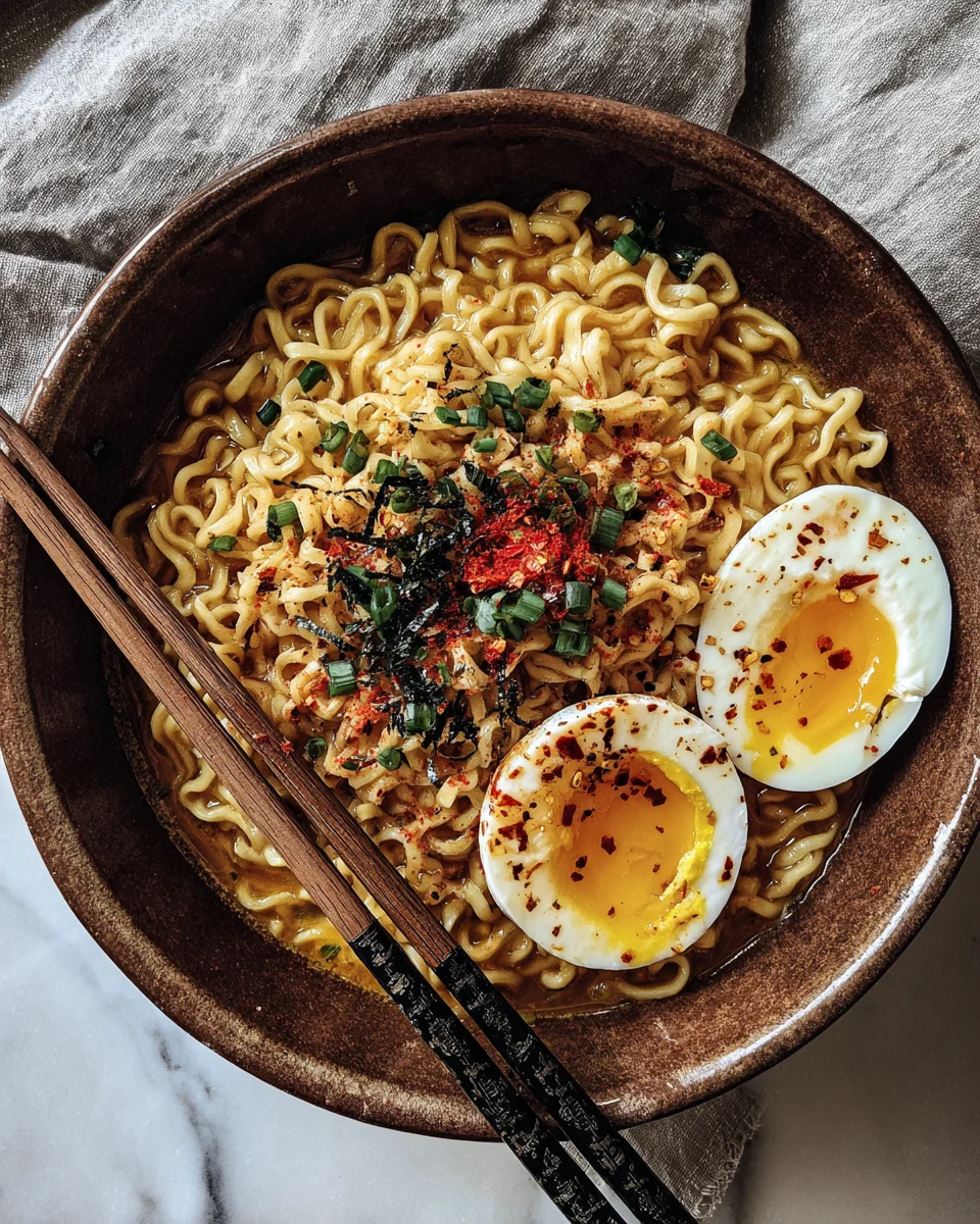 Garlic Chili Butter Ramen Bowl
