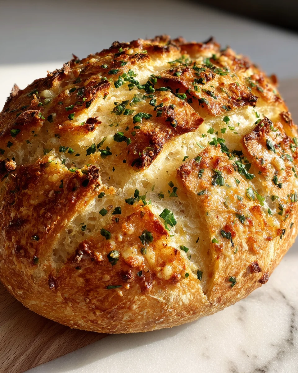 Garlic Parmesan Artisan Bread