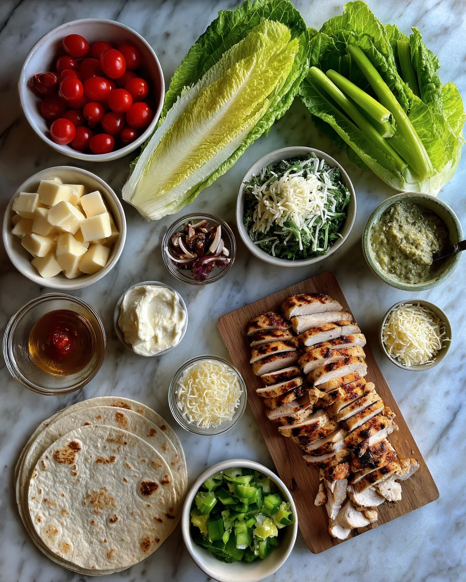 Grilled Chicken Caesar Salad Wrap