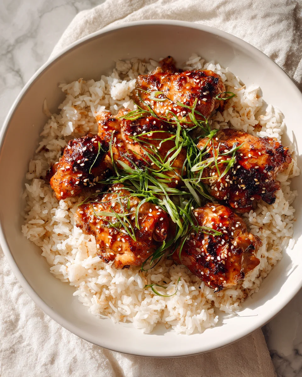Honey Soy Glazed Chicken with Rice – Easy Weeknight Dinner