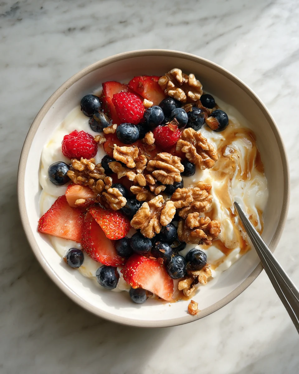 Honey Walnut Greek Yogurt Bowl