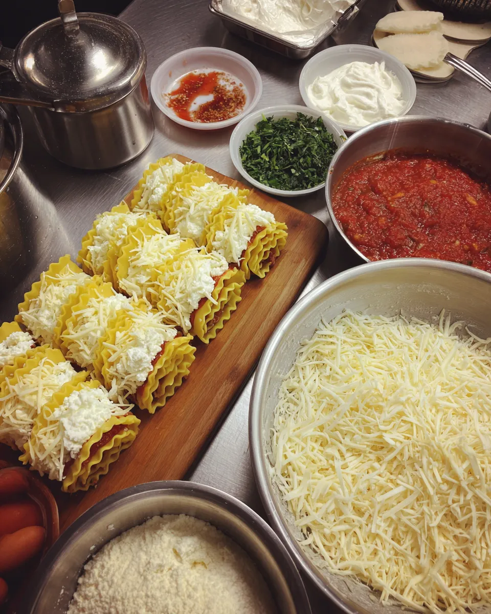Ingredients for Indulgent Lasagna Roll Ups: A Cheesy Twist on a Classic Dish