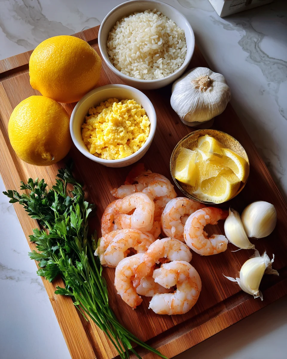 Lemon Butter Shrimp with Garlic Rice