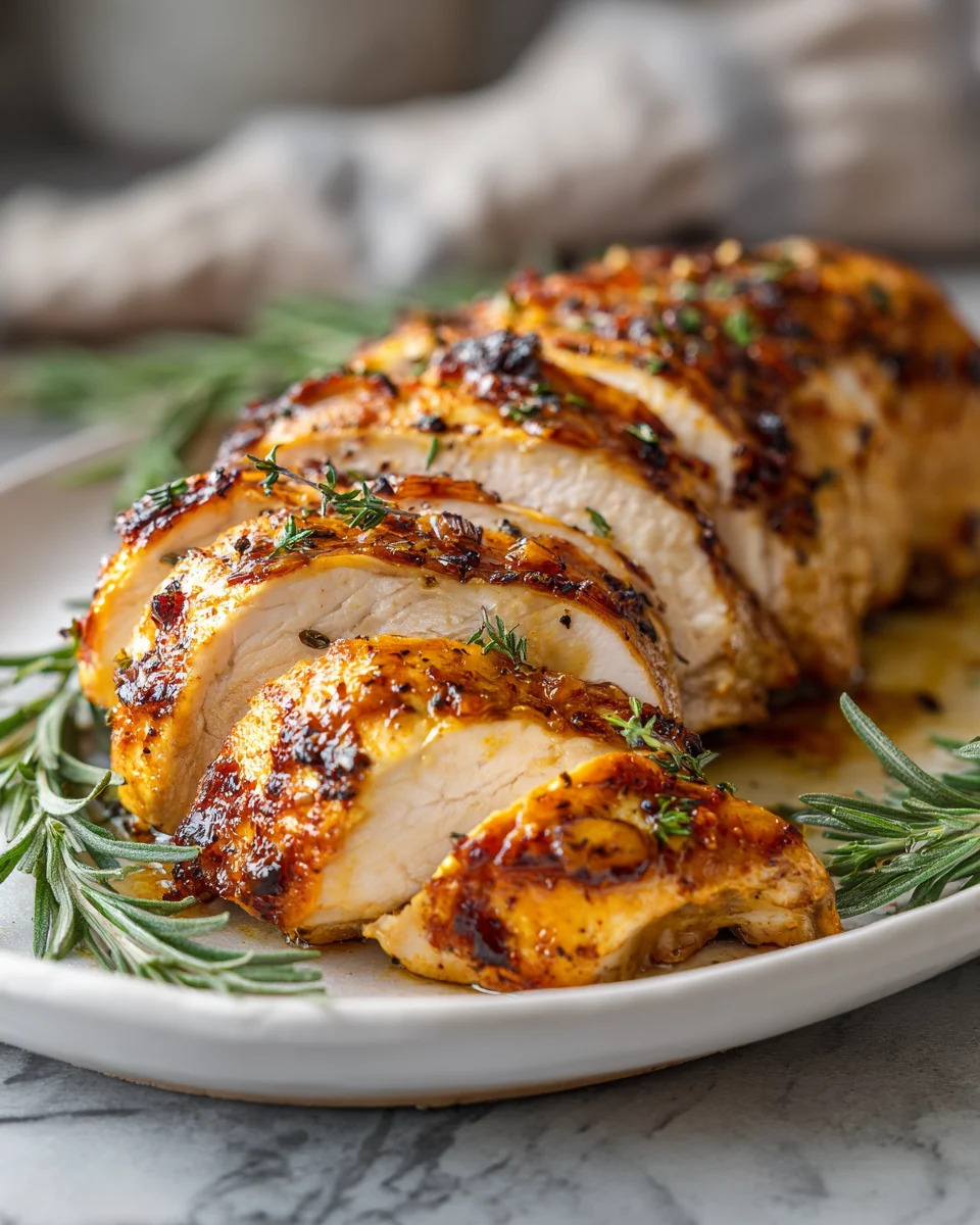 Lemon Garlic Roast Turkey Breast