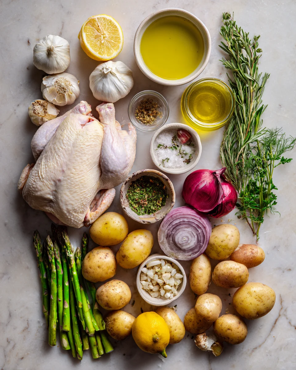 Lemon Herb Roasted Chicken and Potatoes