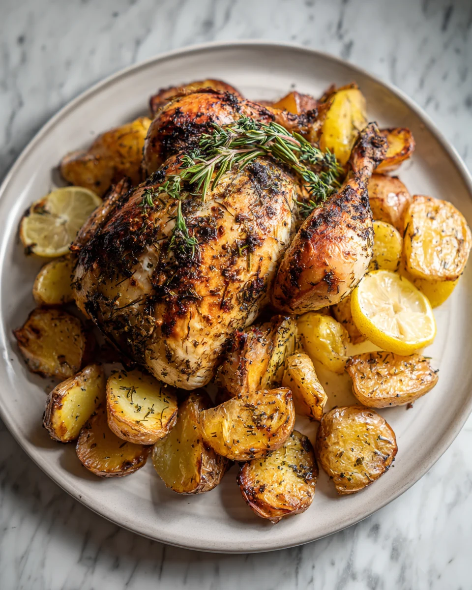 Lemon Herb Roasted Chicken and Potatoes