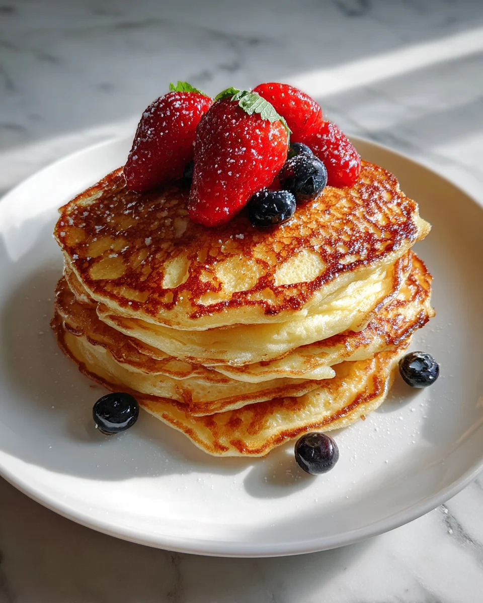 Lemon Ricotta Pancake Stack