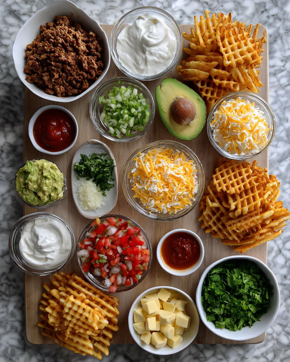 Loaded Nacho Waffle Fries Supreme