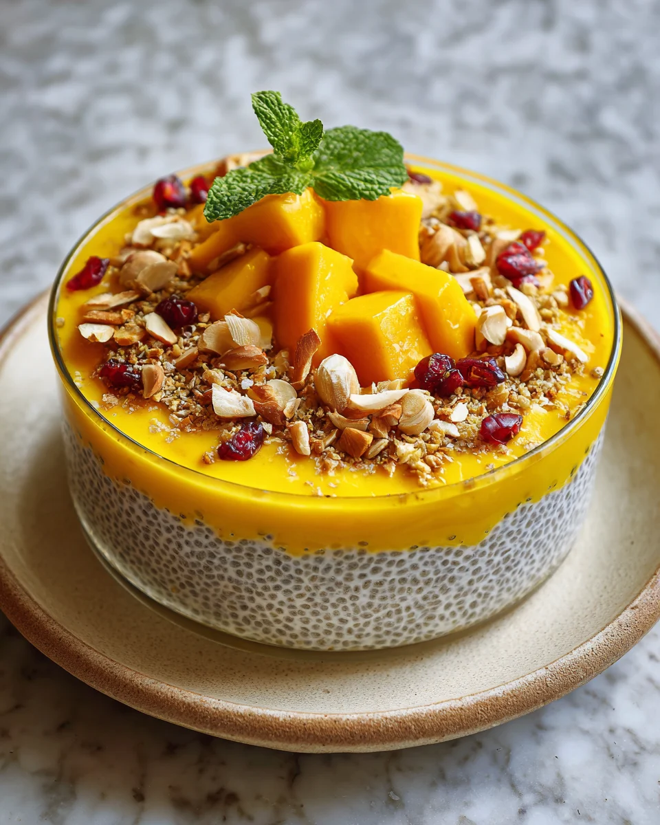 Mango Coconut Chia Pudding