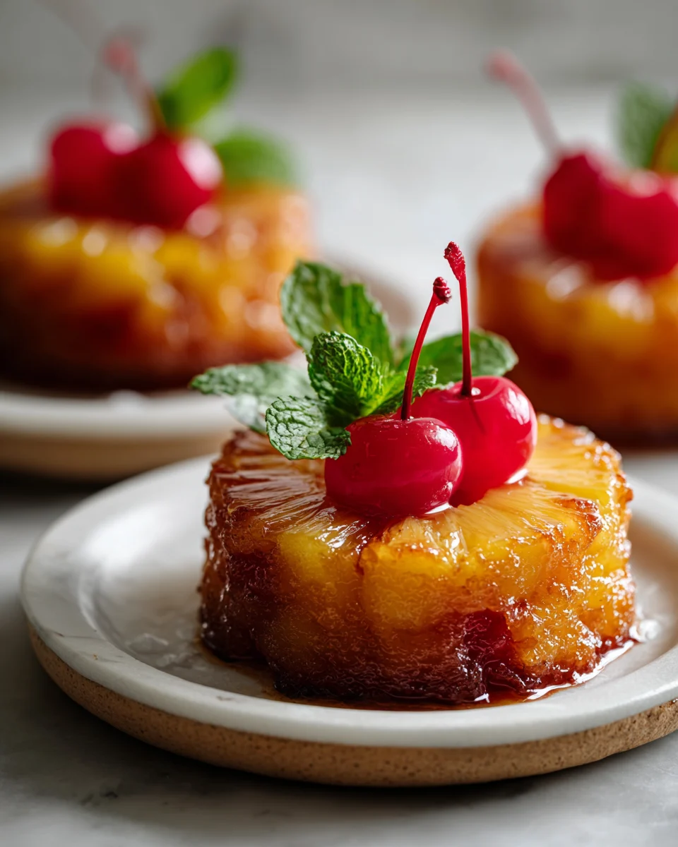 Mini Pineapple Upside Down Cakes