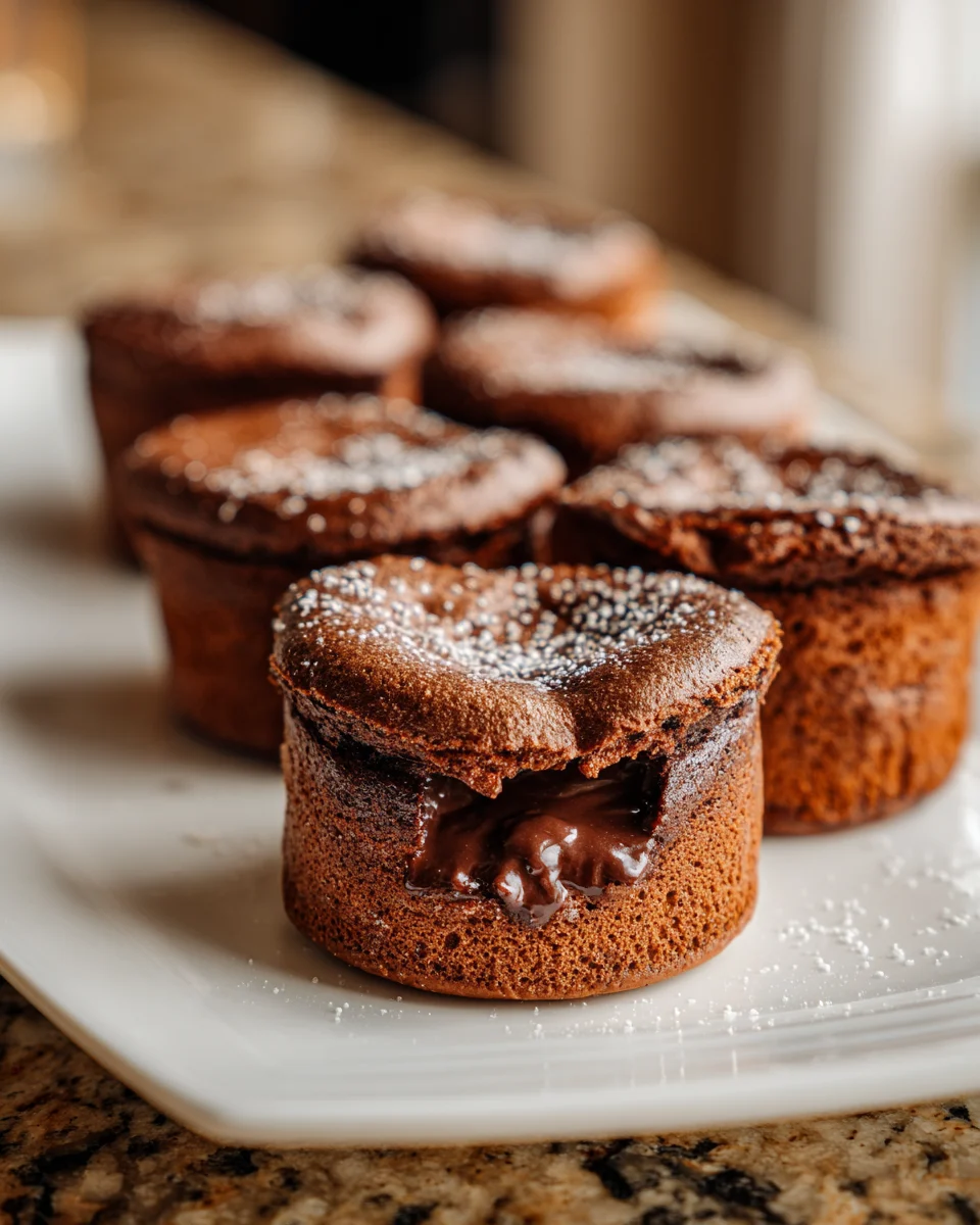 Molten Chocolate Soufflé Cups