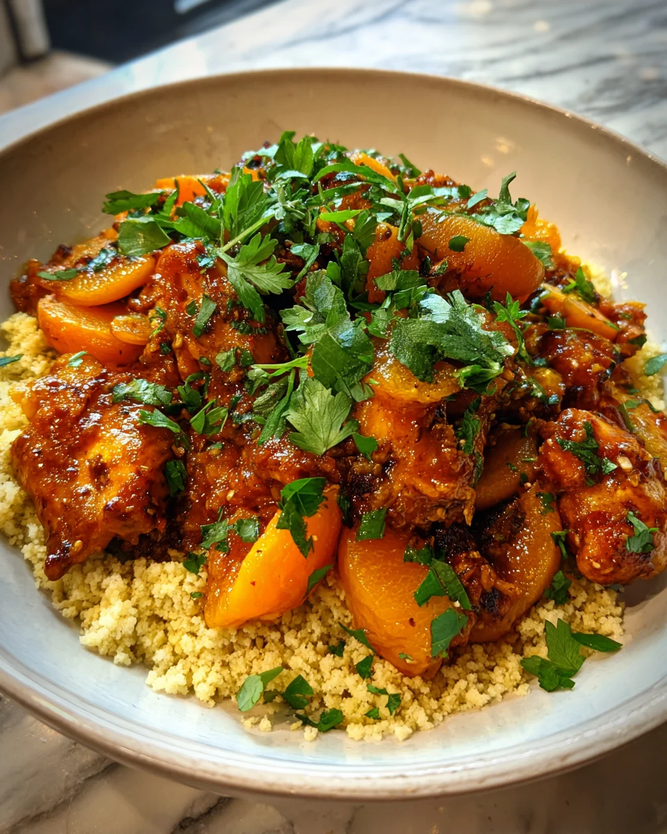 Moroccan Chicken Tagine with Apricots