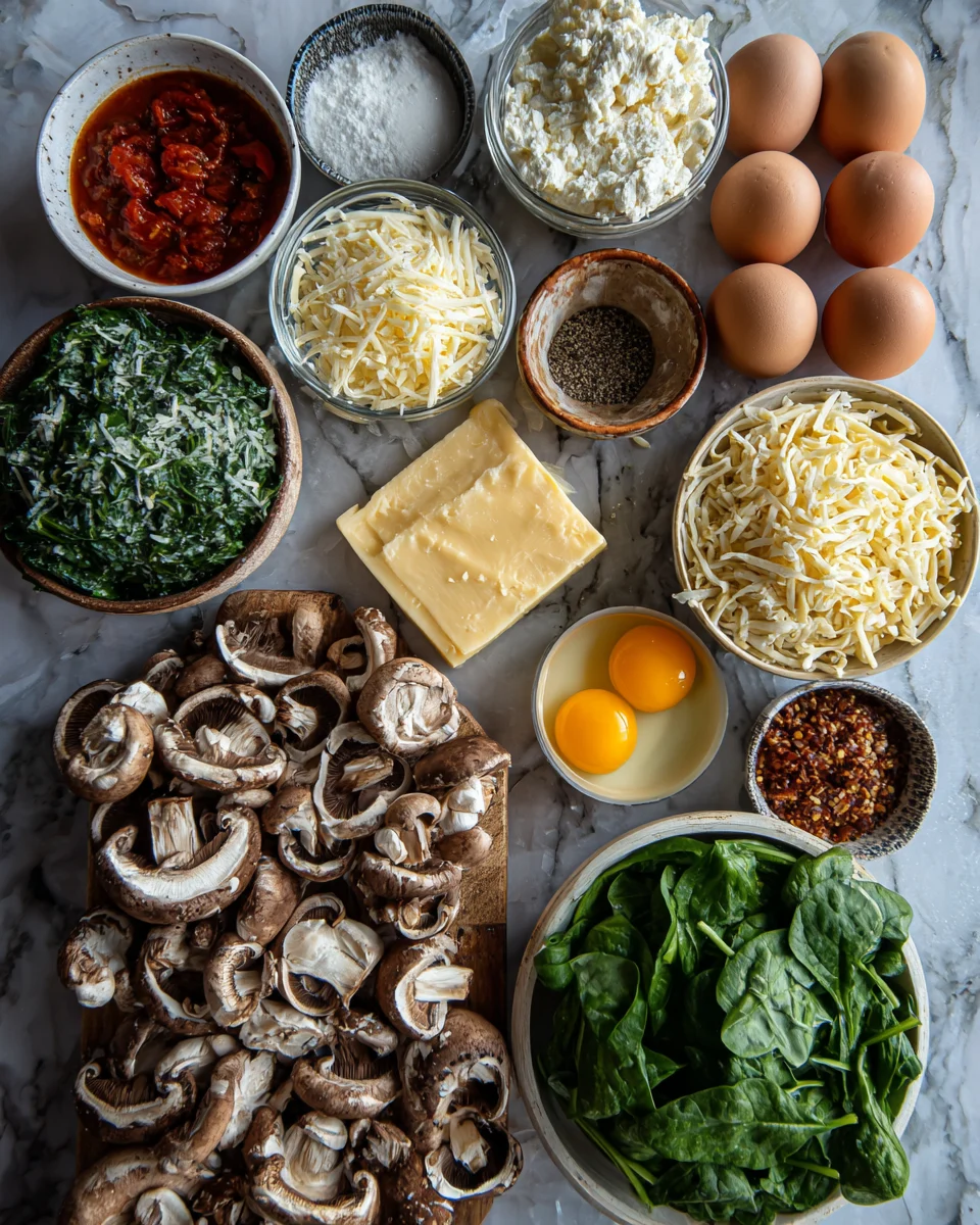 Mushroom Spinach Lasagna