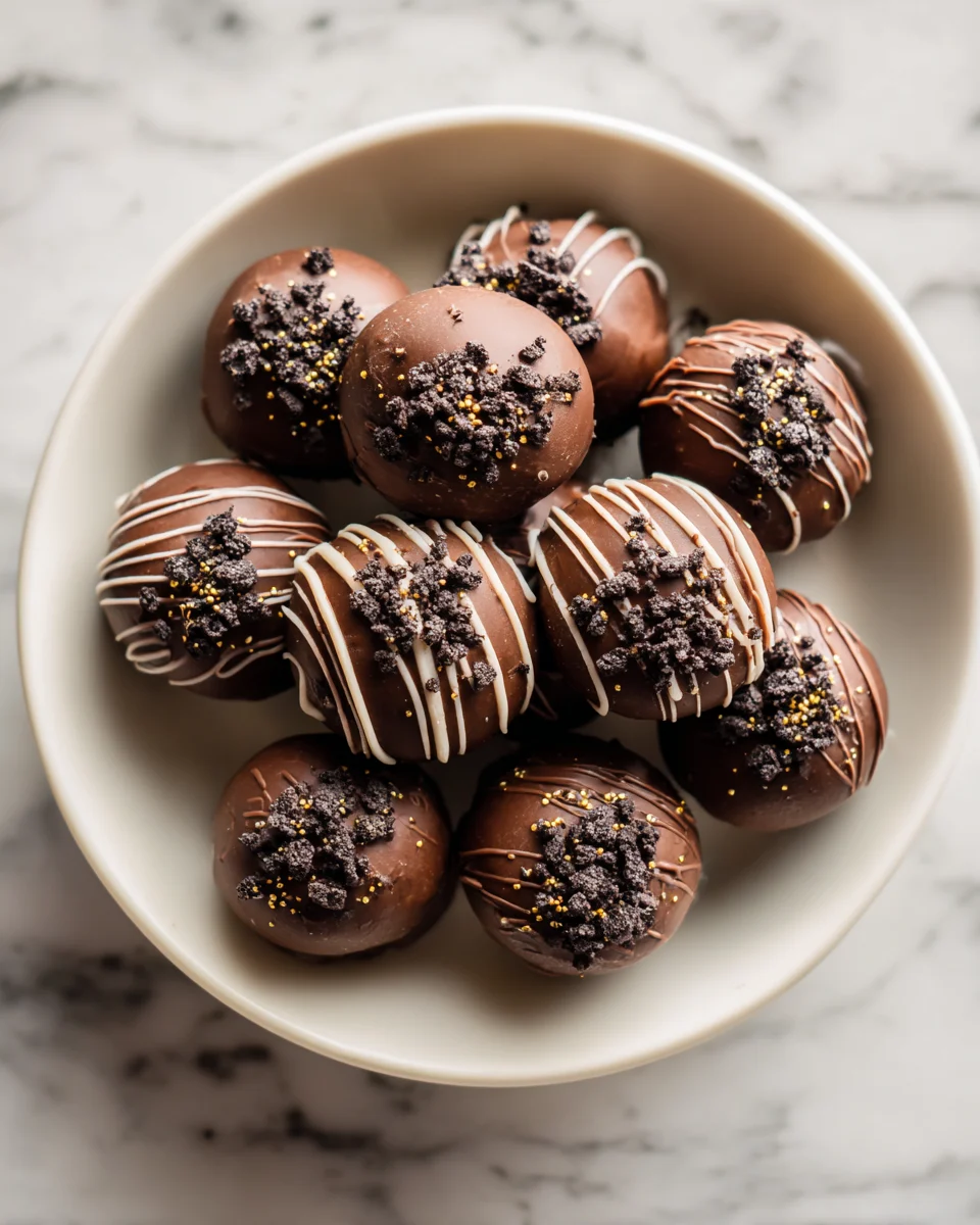 No-Bake Chocolate Oreo Truffles Recipe by Jenny
