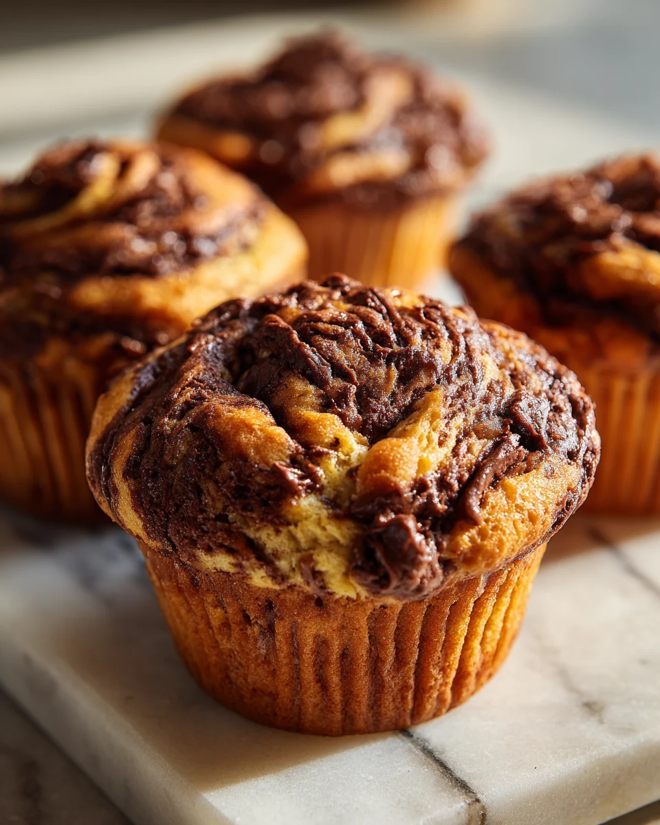 Delicious Nutella Swirl Banana Muffins: A Family Favorite!
