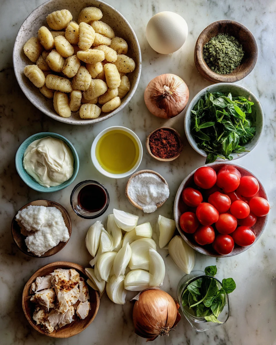 One-Pan Creamy Pesto Chicken Gnocchi
