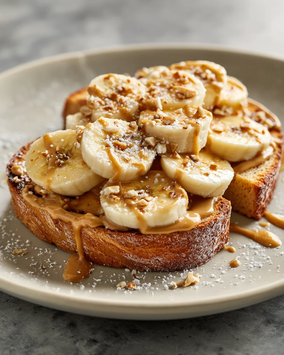 Peanut Butter Banana Toast Deluxe
