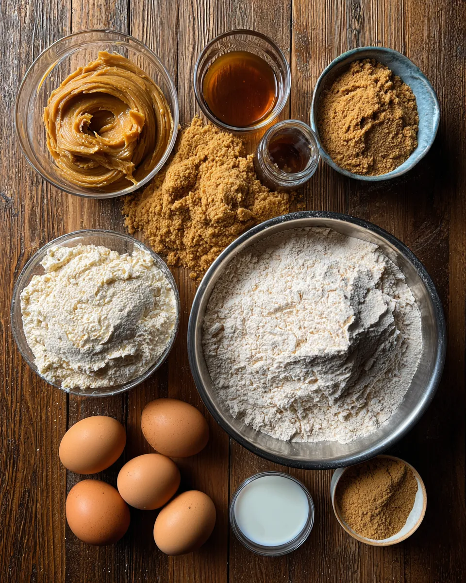 Ingredients for Indulgent Peanut Butter Blossoms: Sweet Satisfaction