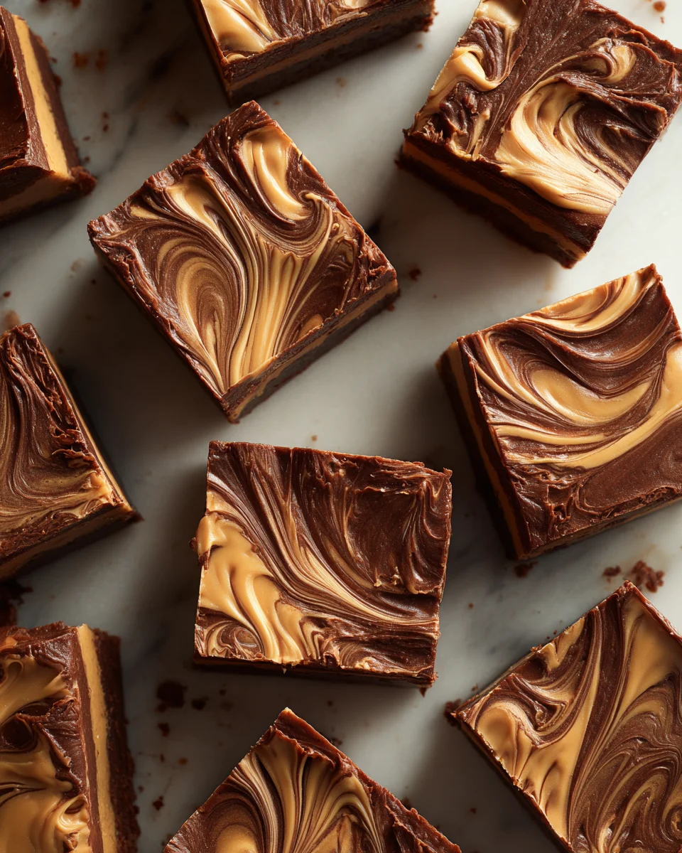 Peanut Butter Chocolate Swirl Fudge