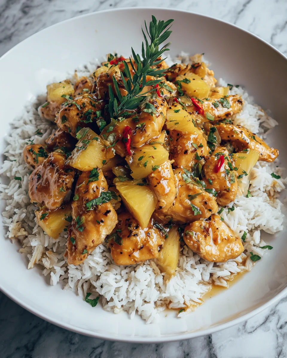 Pineapple Chicken and Rice