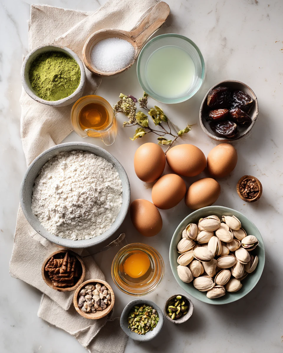 Pistachio Rose Milk Cake Recipe