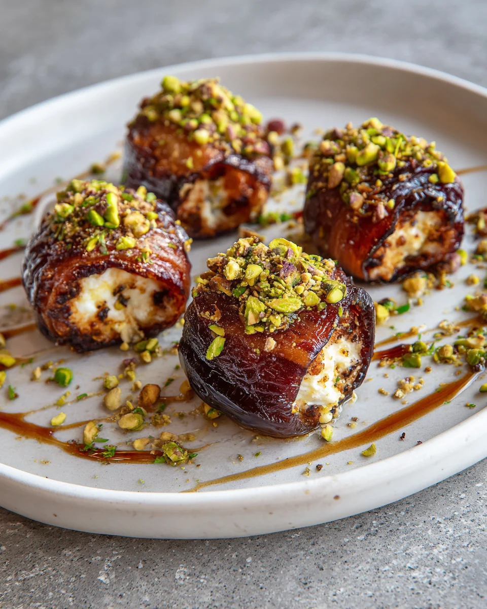 Ricotta Stuffed Dates with Honey Pistachio: A Sweet Delight