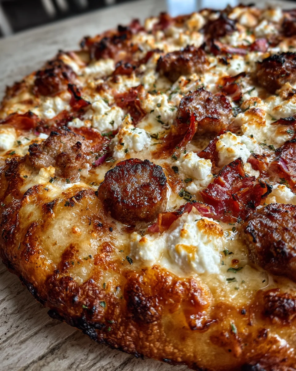 Sausage Ricotta Honey Pizza