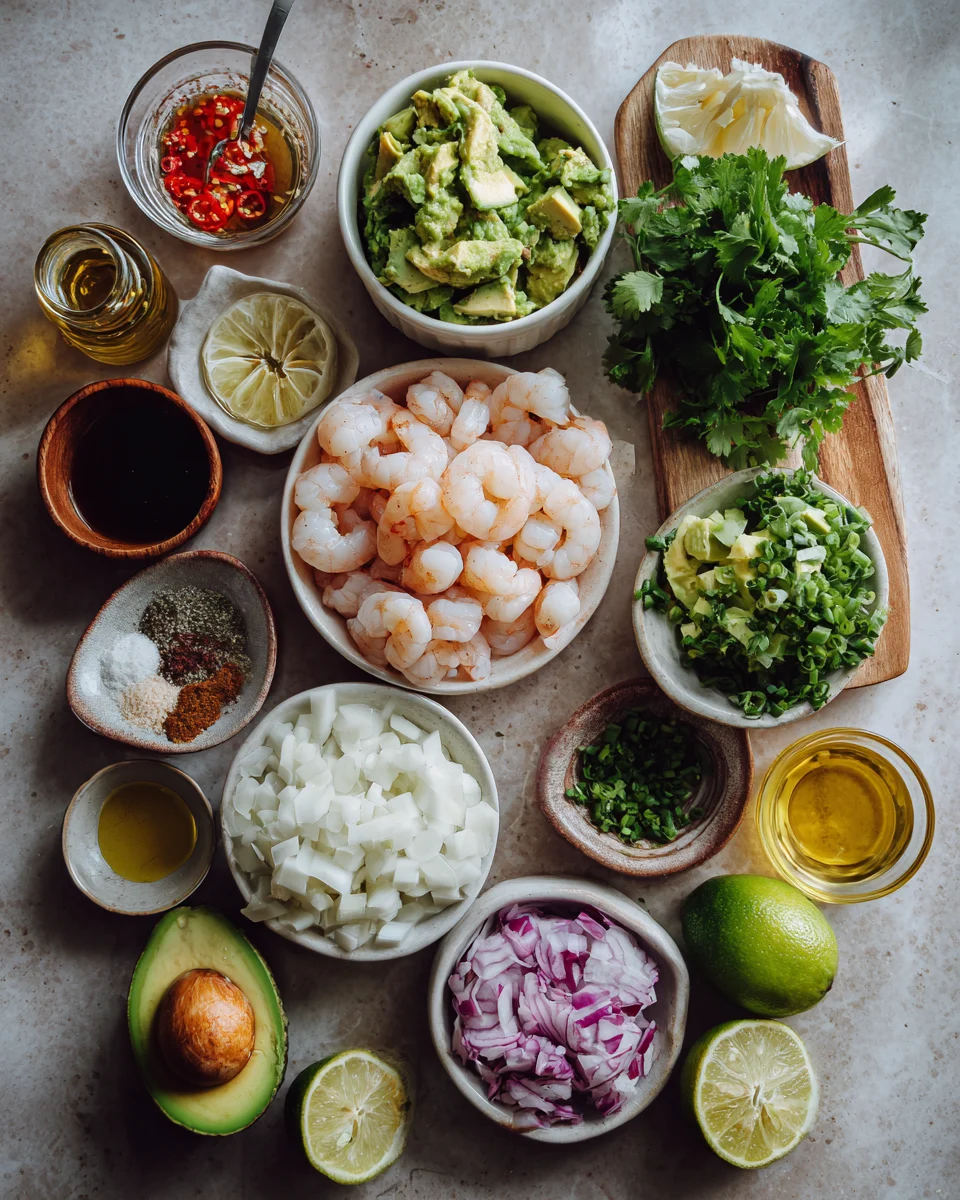 Shrimp Avocado Ceviche Cups