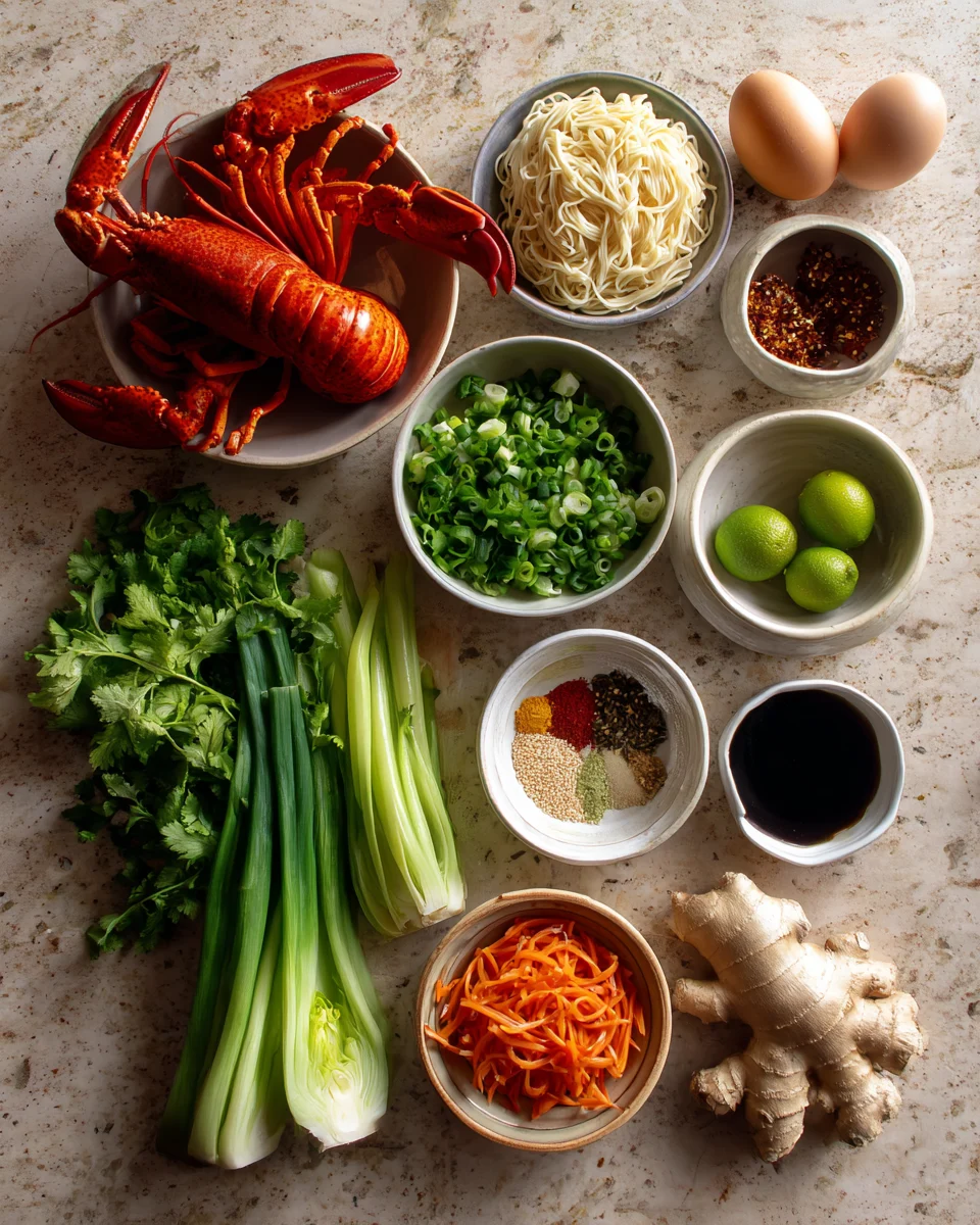 Spicy Lobster Noodle Stir Fry