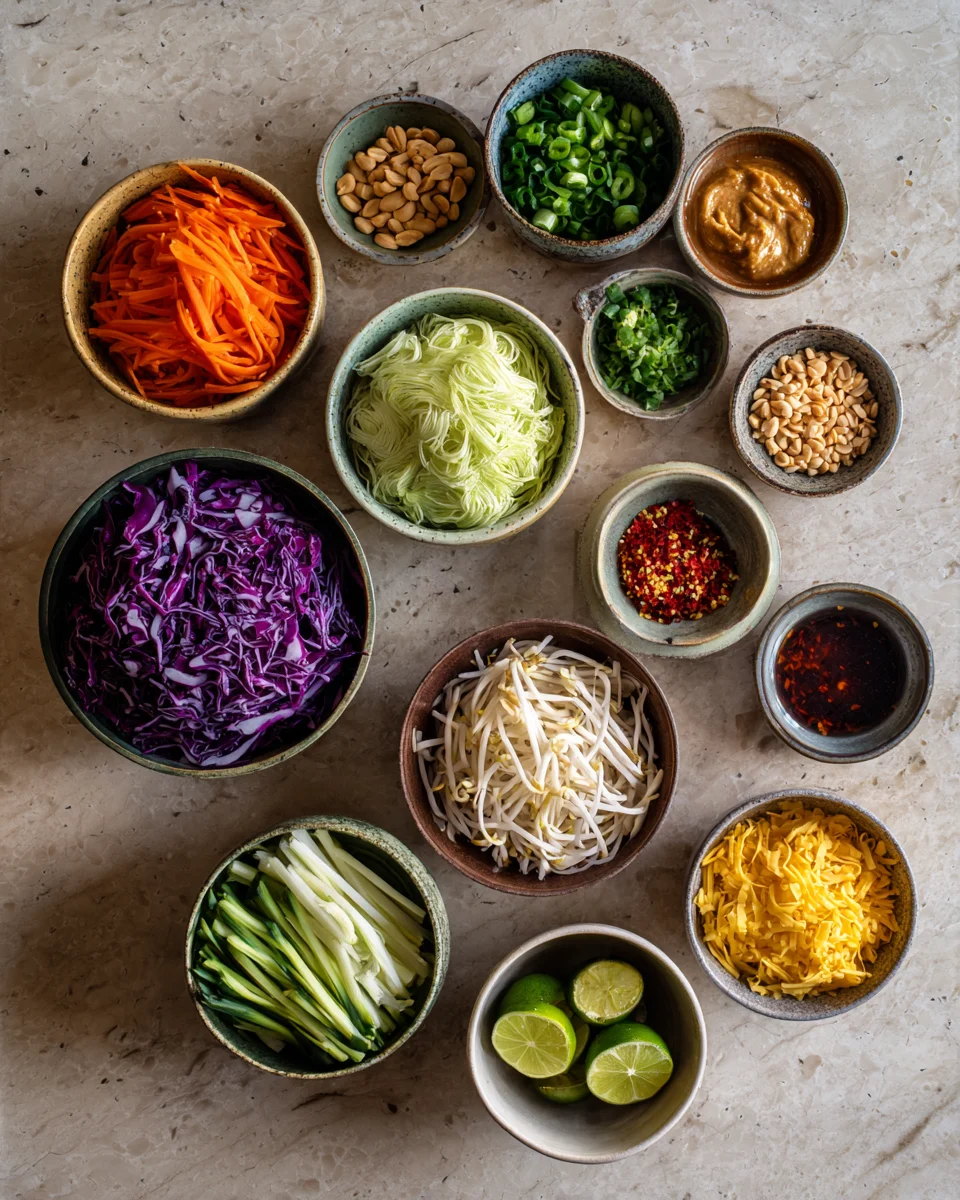 Spicy Peanut Noodle Salad Bowl