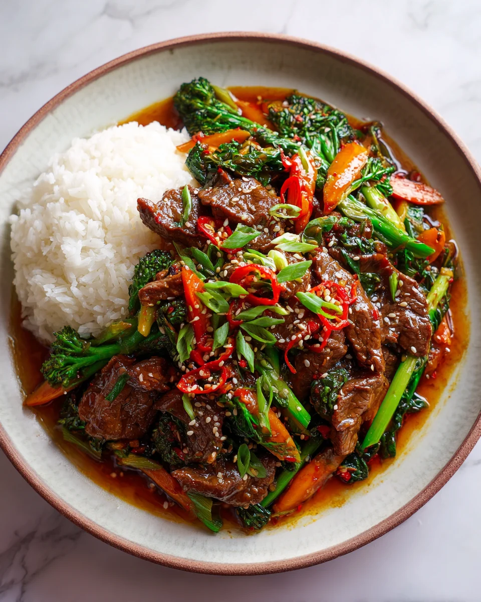 Spicy Szechuan Beef Stir Fry