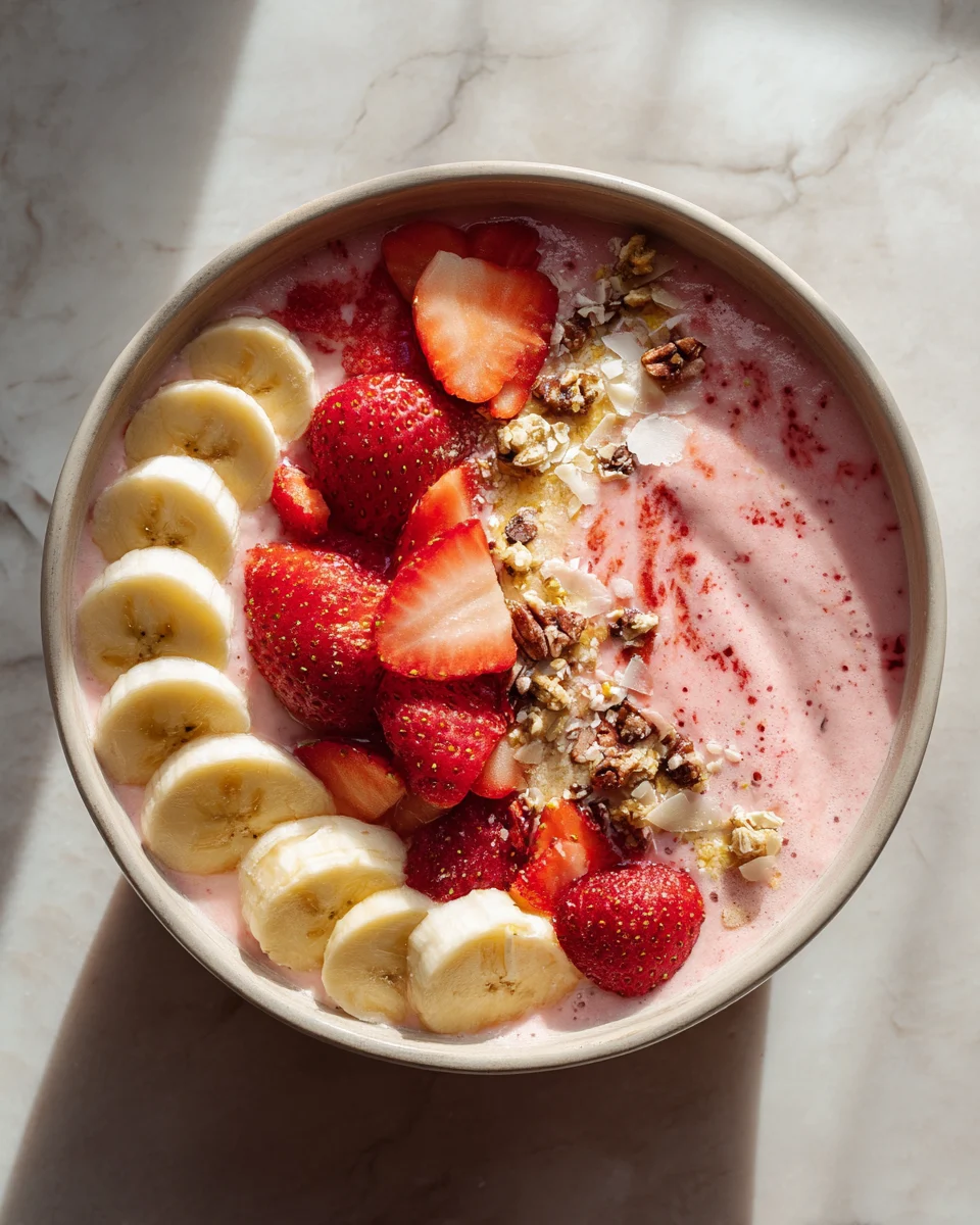 Strawberry Banana Smoothie Bowl: A Delicious and Nutritious Treat