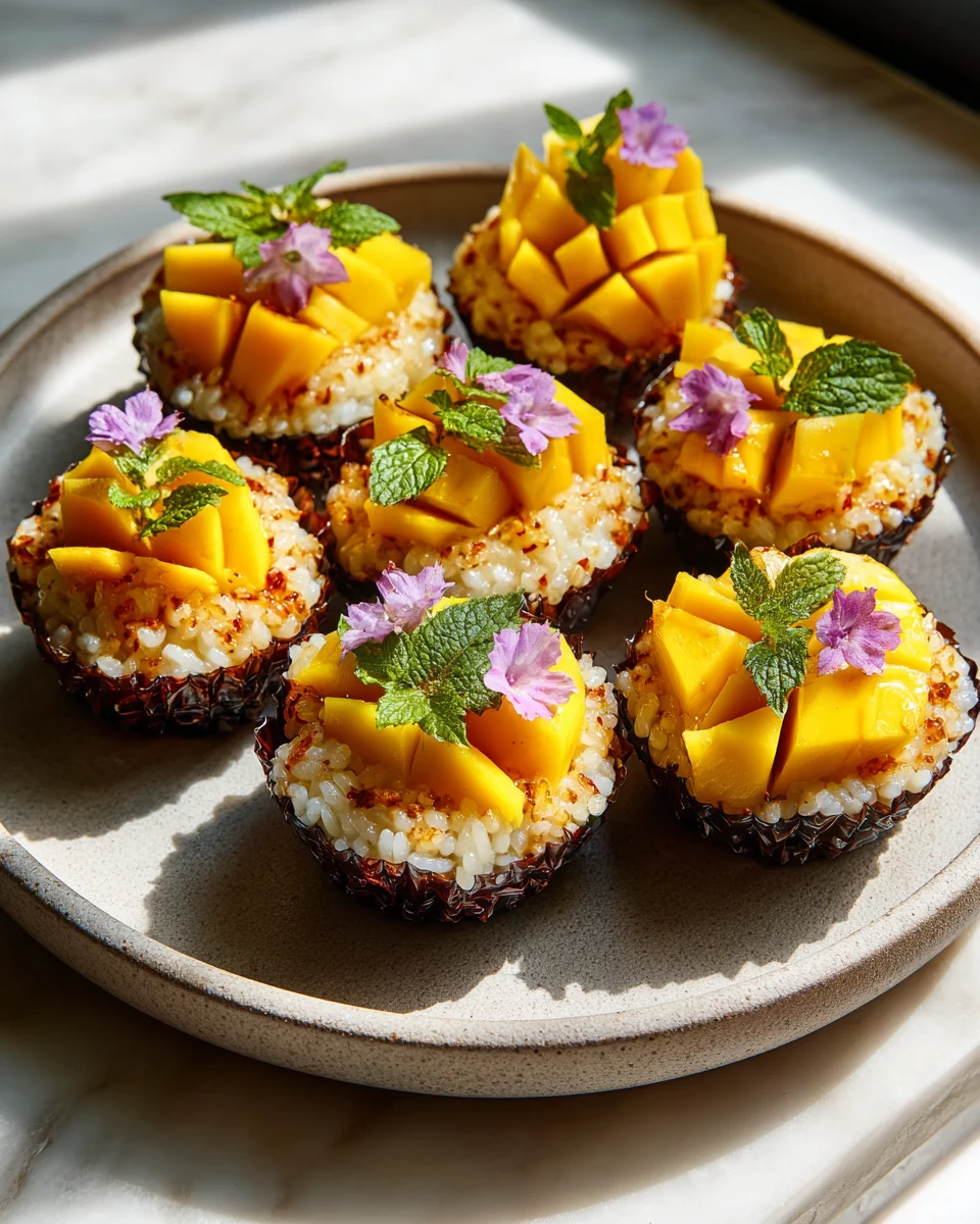 Thai Mango Sticky Rice Cups
