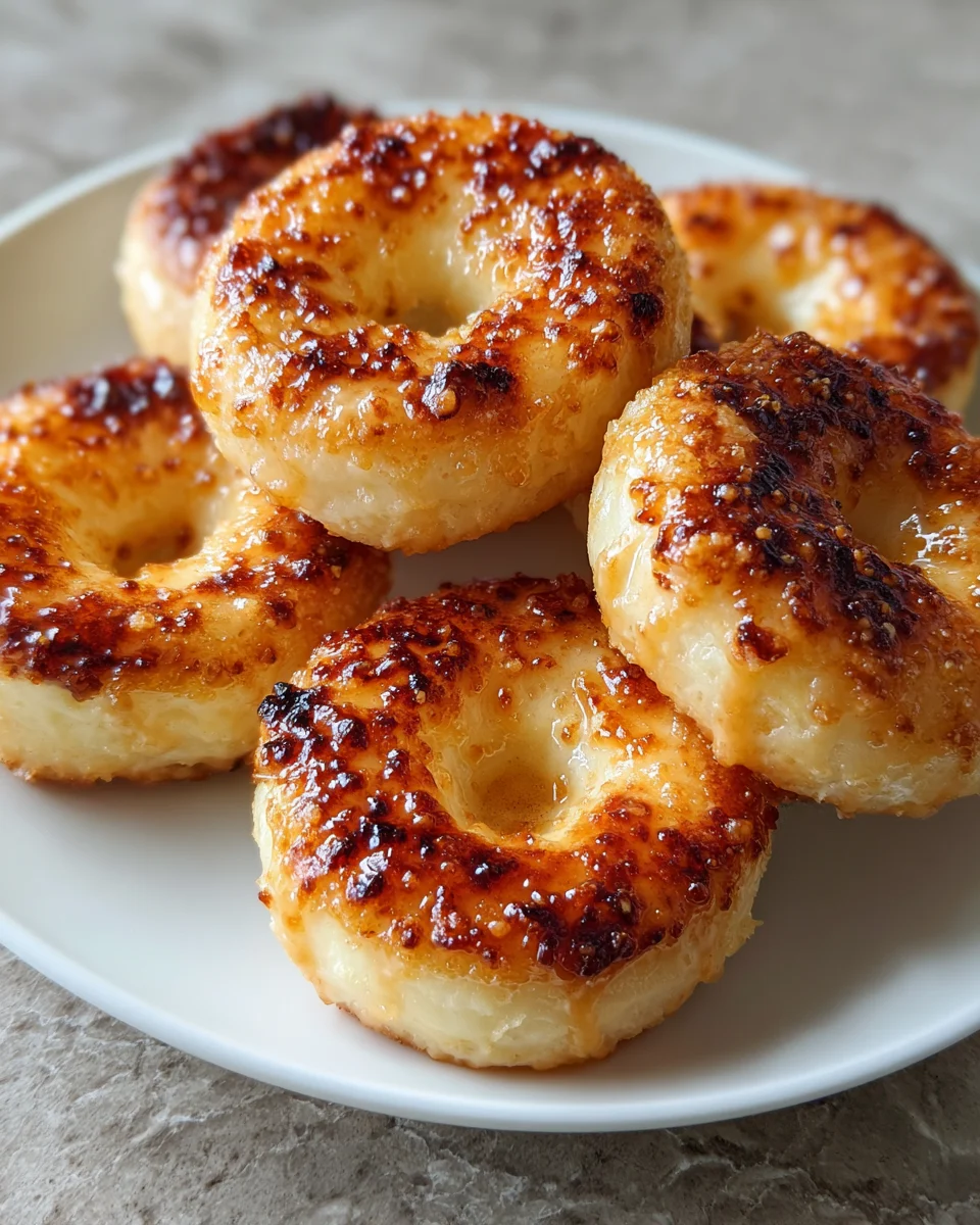 Vanilla Bean Crème Brûlée Donuts