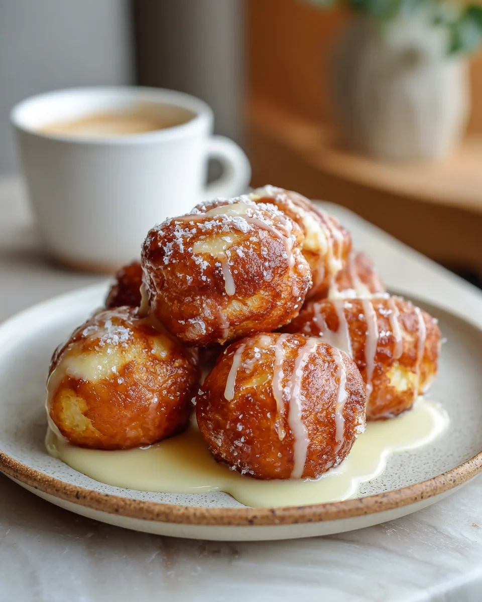 Delicious Vanilla Custard Donut Holes