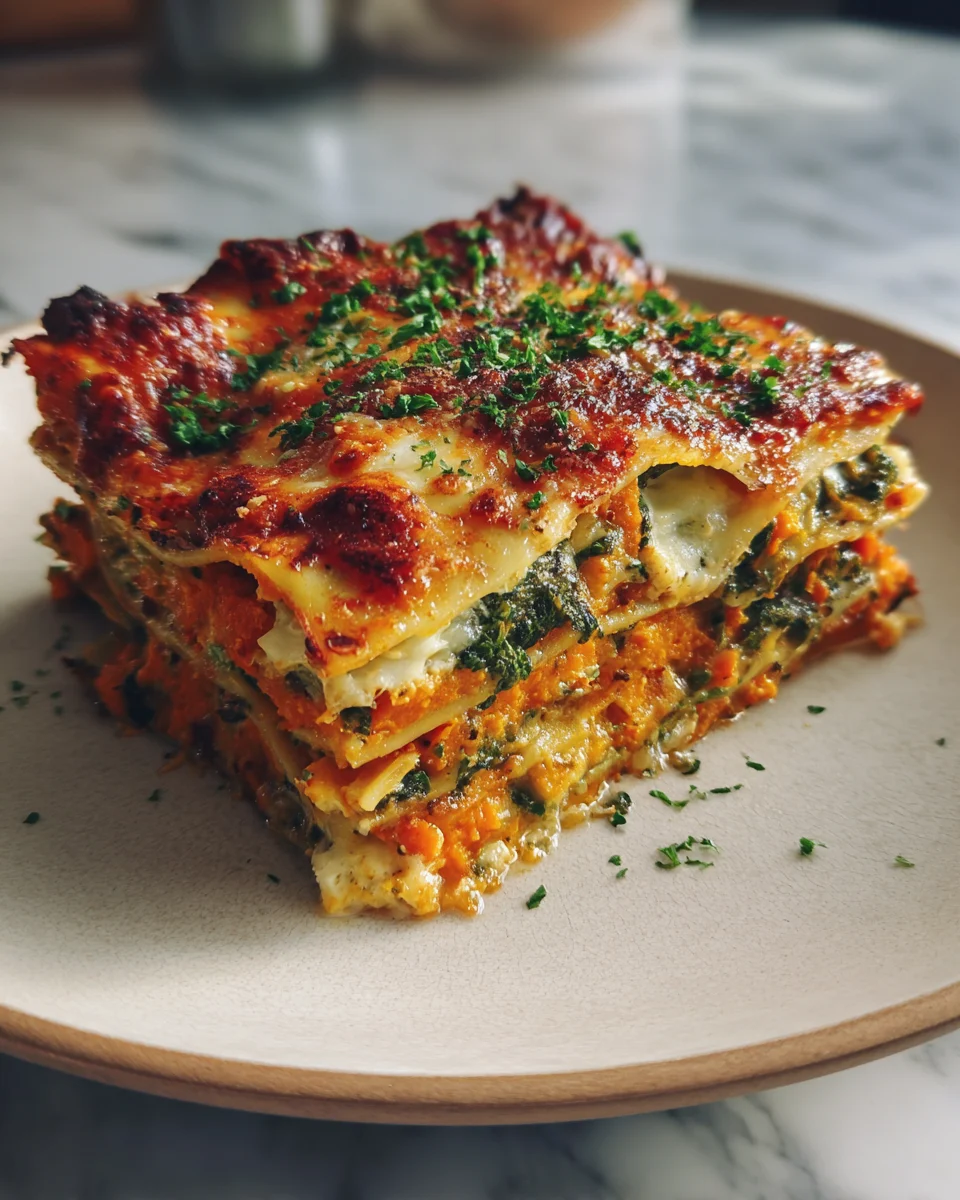 Vegetable Lasagna with Sweet Potato and Butternut Squash