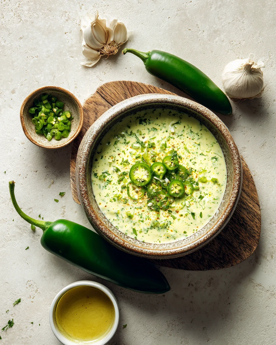 5-Ingredient Creamy Jalapeno Sauce