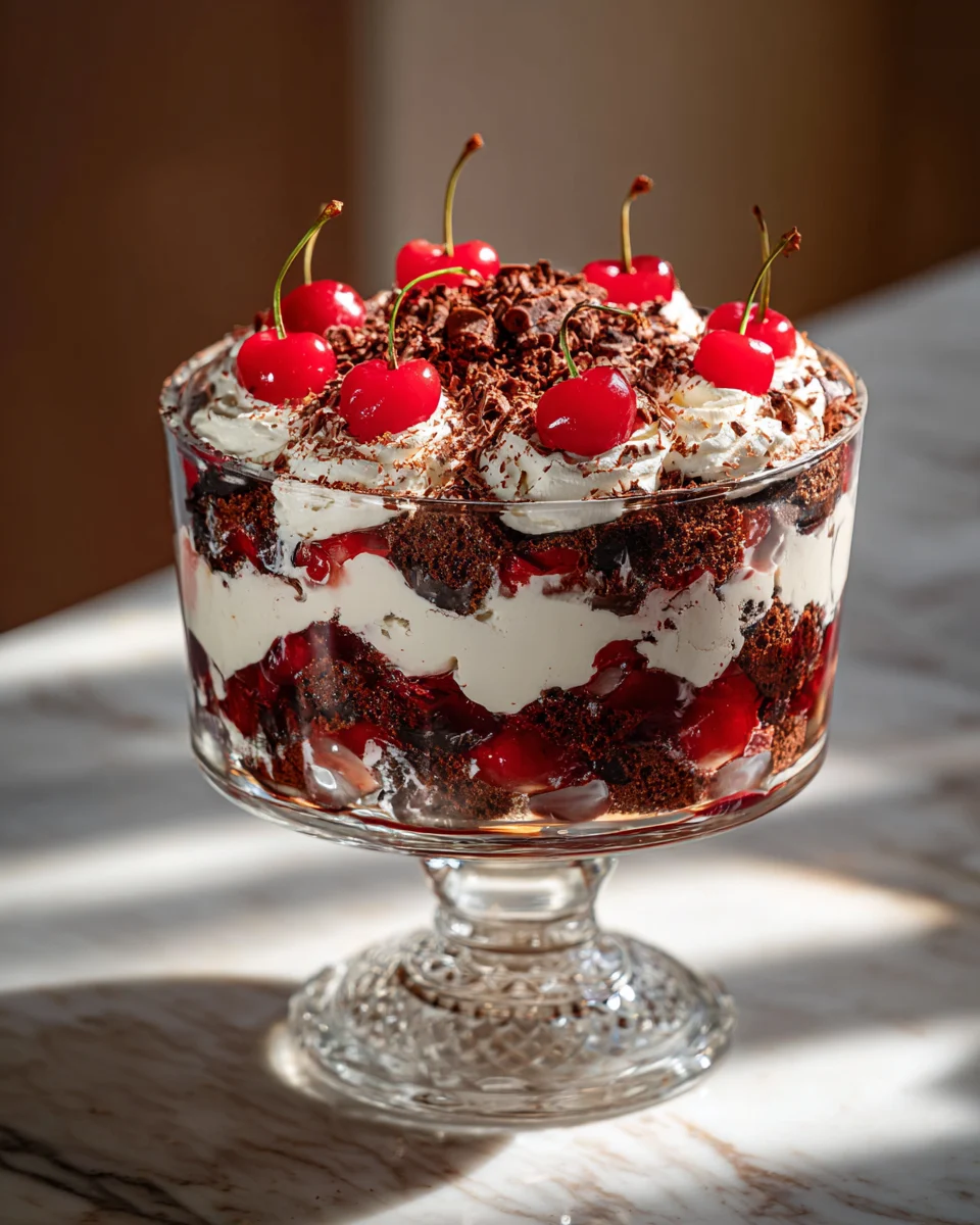 Black Forest Brownie Trifle