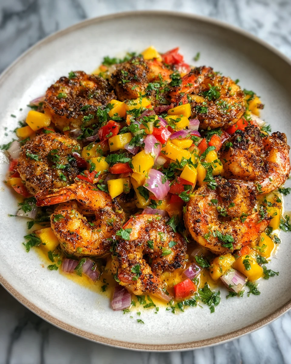 Blackened Shrimp With Mango Salsa: A Flavorful Delight